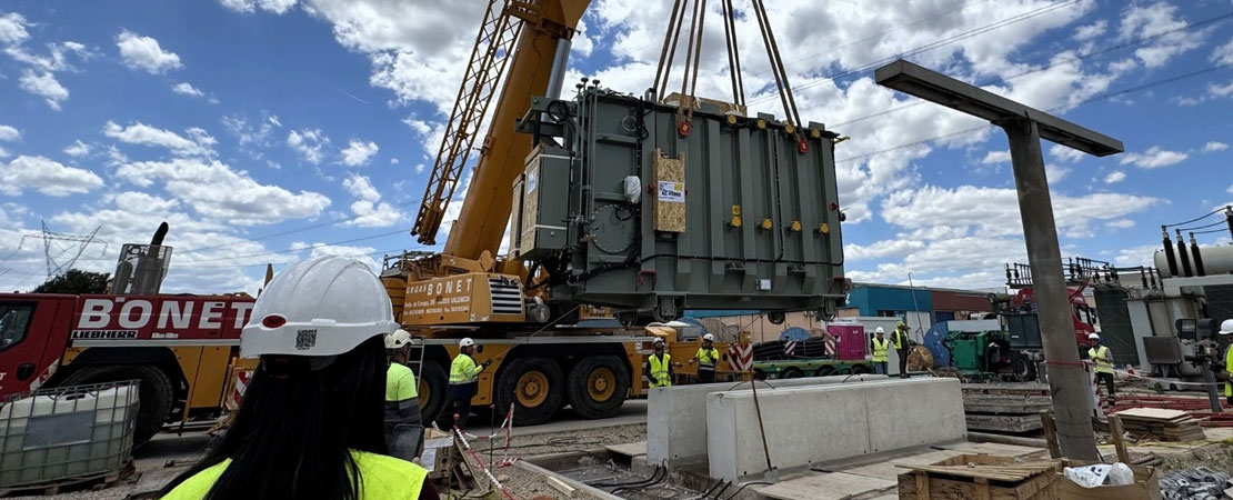 Infraestructura eléctrica de Iberdrola en Riba-roja de Túria renovada tras los daños causados por la DANA en Valencia